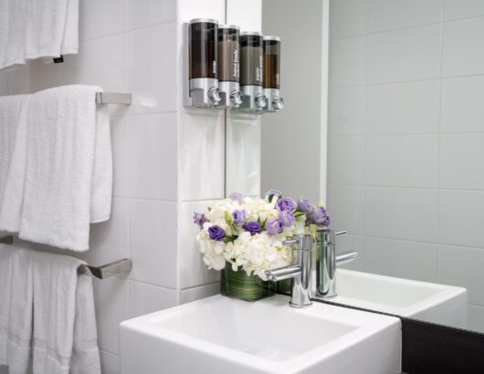 Washbasin with Flowers